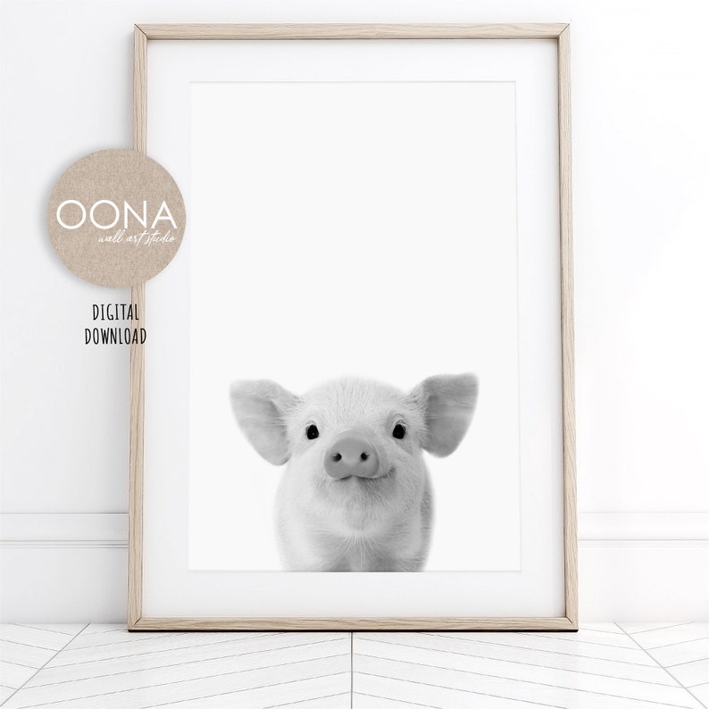 Black and White Nursery Animal Prints PRINTABLE Safari Nursery Etsy