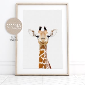 Baby Giraffe Print Giraffe Nursery Wall Art Baby Animal Wall Art Nursery Picture Safari Nursery Art PRINTABLE Giraffe Wall Art Kids Room Art