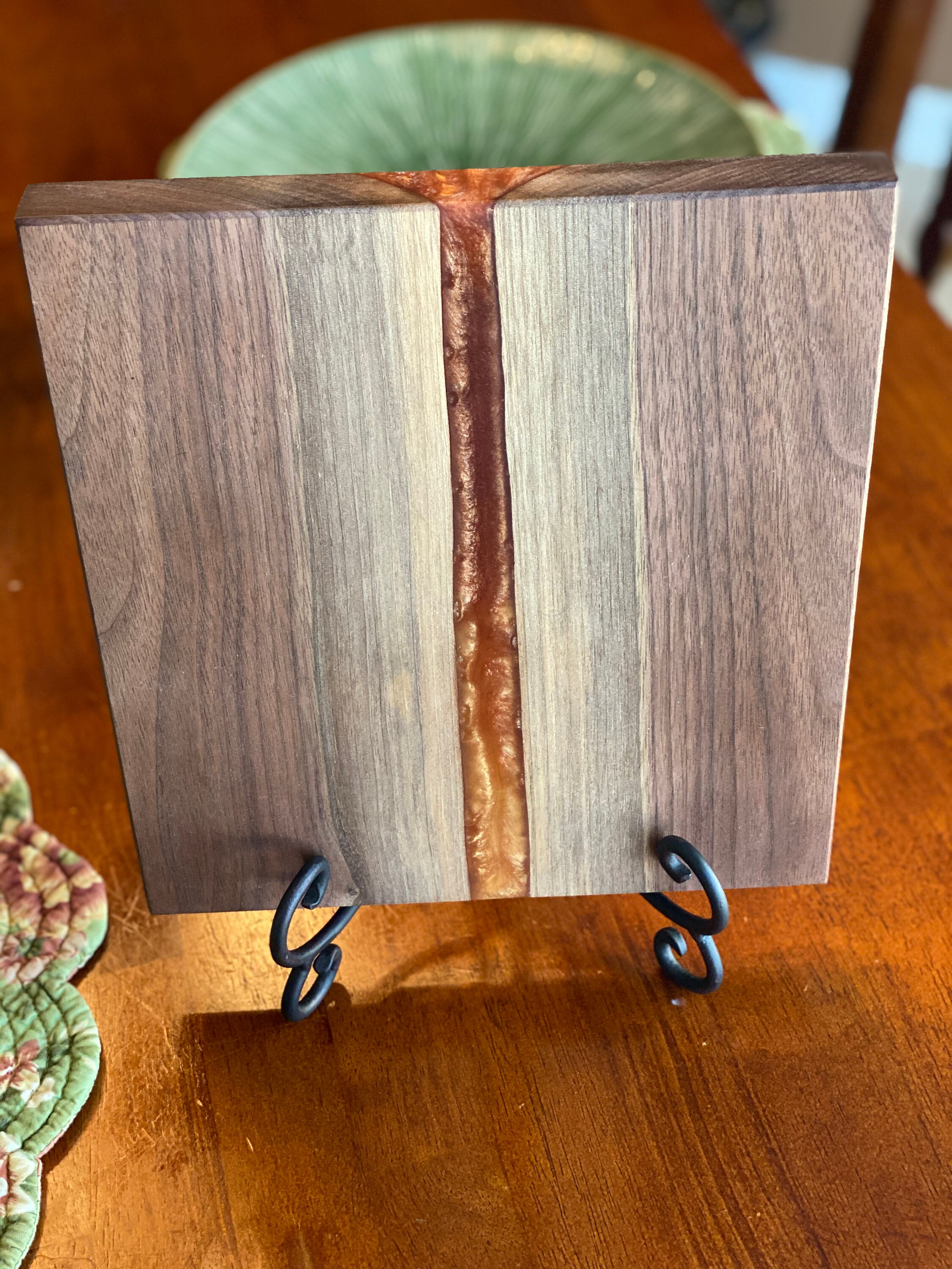 River Cutting Board Black Walnut Epoxy Resin Etsy
