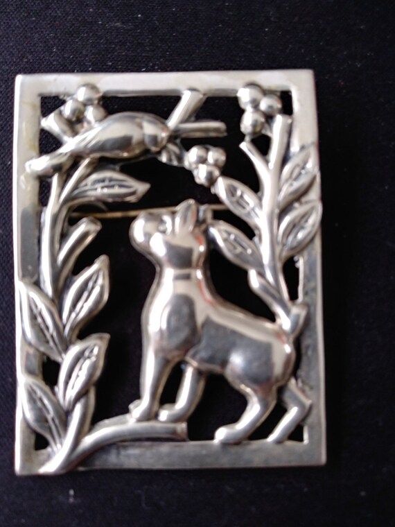 Vintage Genuine Norseland Sterling Silver Pin/Bro… - image 4