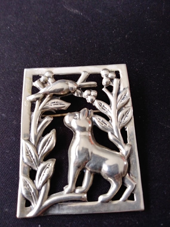 Vintage Genuine Norseland Sterling Silver Pin/Bro… - image 2