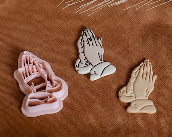 Praying Hands Polymer Clay Cutter, Jesus Hands Clay Cutter, Craft Tools, Tattoo Inspired PLA Cutter
