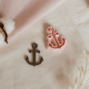 Boat Anchor Clay Cutter, Sailor Anchor Polymer Clay Cutter, Craft Tools, Tattoo Inspired PLA Cutter