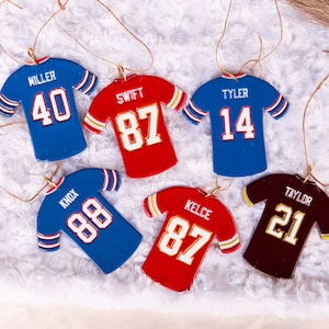 Custom Jersey Ornament, Football Ornament, Sports Fan Ornament Gift