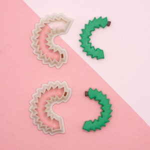 Christmas Tree Hoop Polymer Clay Cutters Set, Christmas Earrings Craft Clay Tool