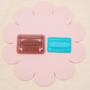 Cassette Tape Polymer Clay Cutter, 1990s Decade Craft Cutter, Recording Tape Clay Tool, CottonAndClay Collab Polymer Clay Cutter