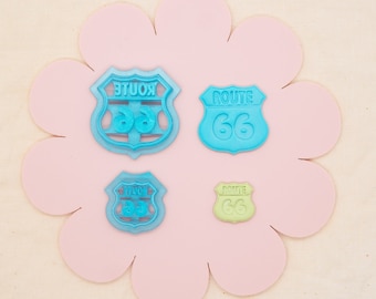 Route 66 Polymer Clay Cutter, 1950&#39;s Decade Craft Cutter, Historic Route 66 Clay Tool, MaClayCo Collab Polymer Clay Cutter