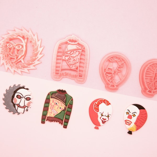 Halloween Slashers Polymer Clay Cutter Set