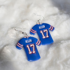 Allen Jersey Earrings, Buffalo Earrings