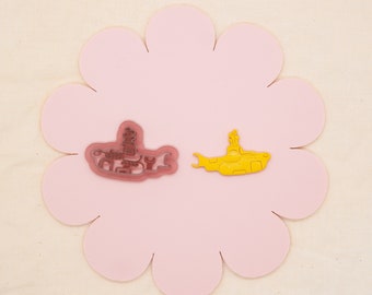 Yellow Submarine Polymer Clay Cutter, 1960&#39;s Decade Craft Cutter, Classic Rock Beatles Clay Tool, TheHoneyOpal Collab Polymer Clay Cutter