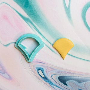 Art Deco Cutters, Drop-shaped Stud Cutter, Polymer Clay cutter, craft cutters