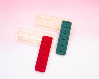 Holly Jolly Polymer Clay Cutter Set, Resin Printed Craft Tool, Christmas Holiday Themed Clay Cutter