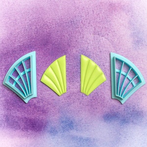 Art Deco Cutters Set, Geometric Cutter, Polymer Clay cutter, craft cutters