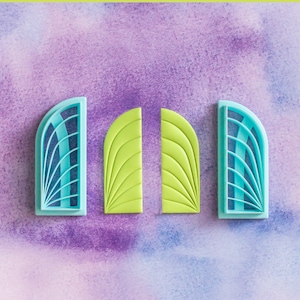Art Deco Cutters Set, Geometric Cutter, Polymer Clay cutter, craft cutters