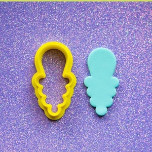 Abstract Clay Cutter, Bubble Point Polymer Clay Cutter, Craft Tools, Funky Cutter