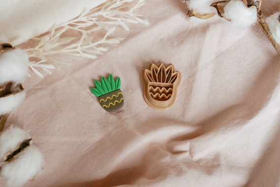 Plant Clay Cutter, Succulent Polymer Clay Cutter, Craft Tools, Tattoo Inspired PLA Cutter. Aloe Vera Cutter