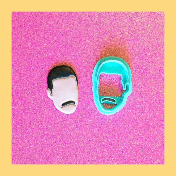 Freddie Mercury Clay Cutter, Queen Band Cutter, Celebrity Polymer Clay Cutter, Craft Tools, Funky Cutter, Music Clay Tool
