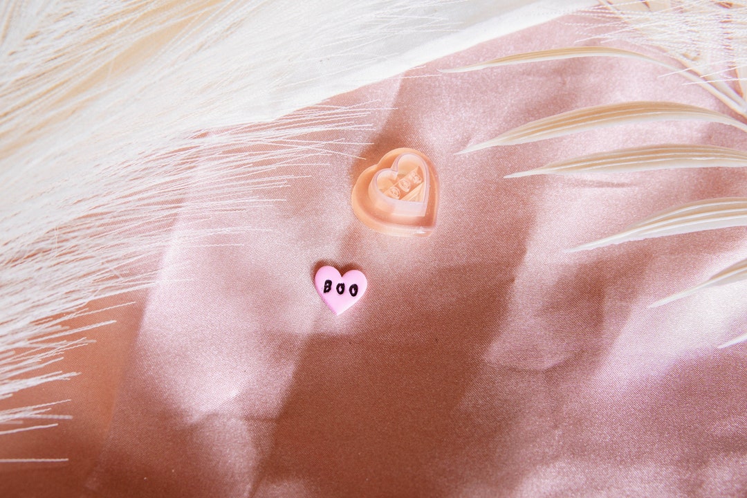 BOO Heart Polymer Clay Cutter, Resin Printed Craft Tool, Halloween ...
