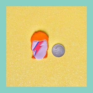 David Bowie Clay Cutter, Celebrity Polymer Clay Cutter, Craft Tools, Funky Cutter, Music Clay Tool image 2
