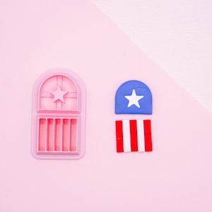 Puerto Rico Flag Arch Dangle Clay Cutter, Puerto Rican Polymer Clay Cutter, Clay Tools, Crafting, Hispanic Flag Cutter