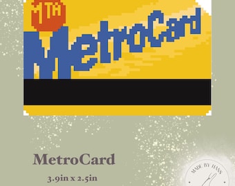 MetroCard DIGITAL Needlepoint Chart