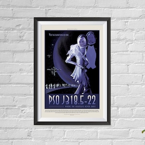 Carteles de turismo espacial de la Nasa - Arte de pared para el hogar, oficina, escuela, muro del aula - Marte - Visitar los sitios históricos - Múltiples tours disponibles