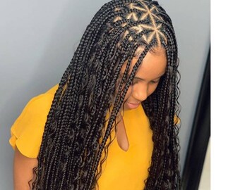 Triangle Box Braids Sindri Priyanka Hairstyle Triangle Box Braids Sindri Priyanka Hairstyle