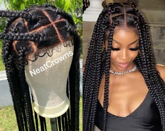 Featured image of post Knotless Box Braids Large - Knotless box braids are essentially box braids done with a different technique to install them—without the traditional association of pain at the root of the install, says ms.