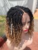 Spring twists kinky twists passion Cornrow wigs cornrows wig box braided wig lace wig knotless braids micro Senegalese faux locs dreadlocks 