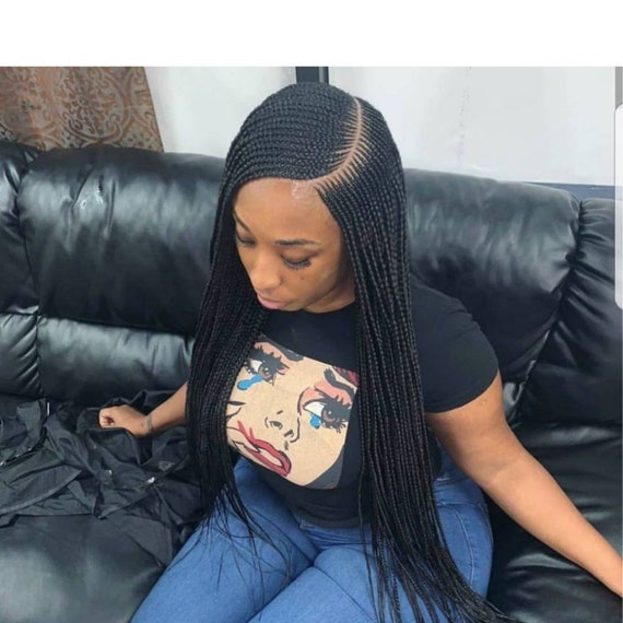 Cornrows Wig Cornrow Wigs Braided Wig Box Braids Wig Knotless | Etsy