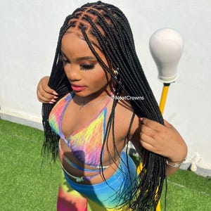 Perruque tressée boîte sans noeuds pour femme noire tresses tressées Perruque tribale torsade printanière torsadée sénégalaise passion dreadlocks dread