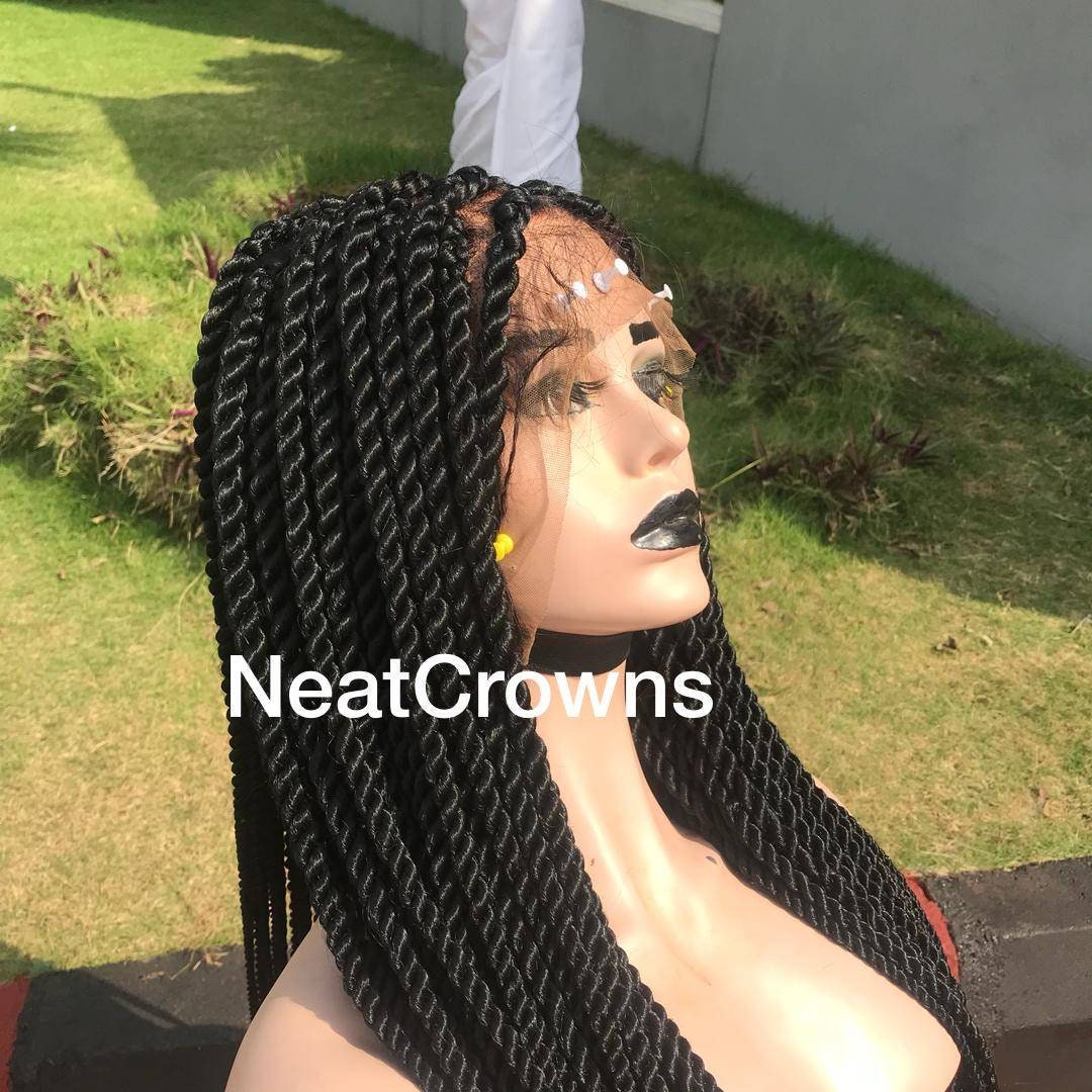 Braided Wig, Braided Wigs, Box Braids, Box Braided Wig, for Black Women,  Boho Braids, Box Braids, Goddess Braids, Bohemian Braids, Braid Wig 