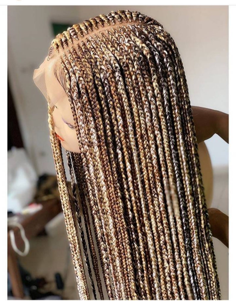 Cornrows wig cornrow knotless box braids wig for black women | Etsy