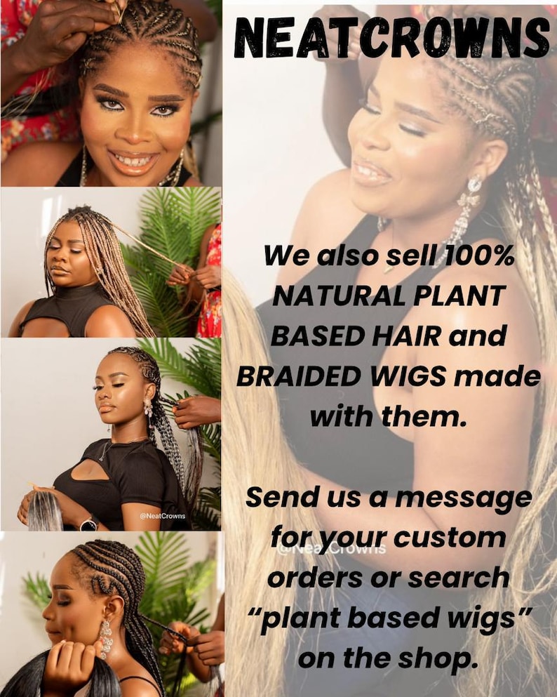 Bleached knots medium Knotless box braids wig for black women cornrows wig cornrow faux locs dreadlocks human hair lace tribal braided wigs image 3
