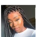 HD LACE WIGS *** Ready to ship Knotless box braids wig for black women hd frontal wig cornrow faux locs hair braided wigs Christmas gift her 