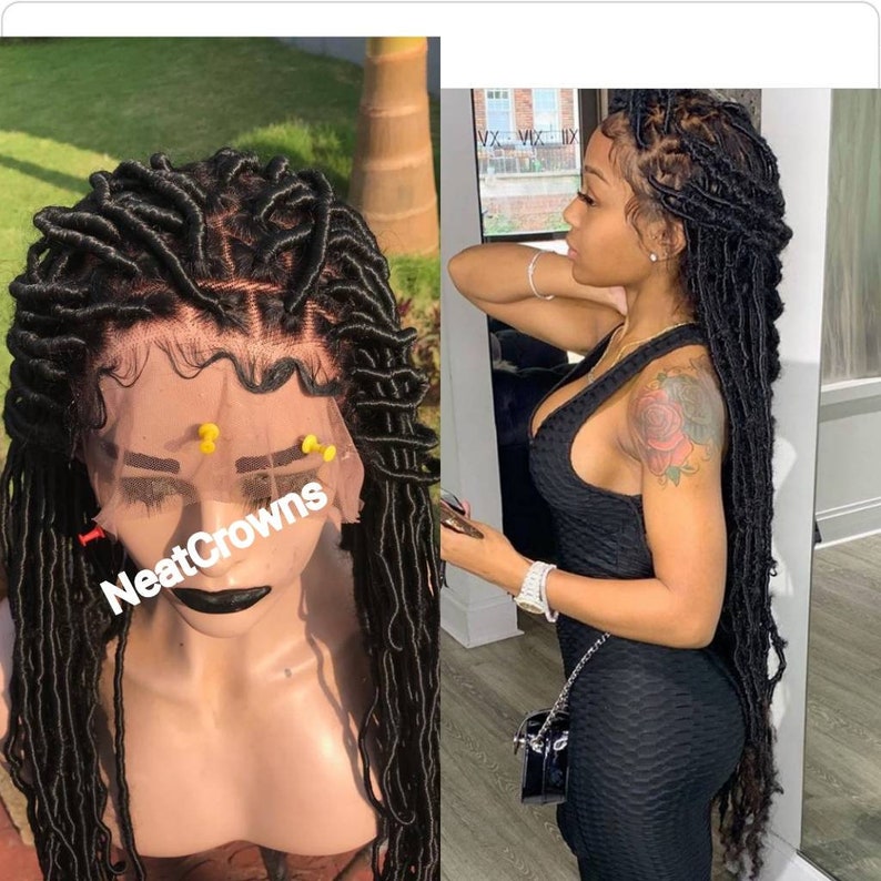 Distressed faux locs dreadlocks wig rasta locs gypsy locs