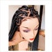 Ready to ship Triangle knotless box braids wig braided wig Cornrow wig cornrow wigs passion twists micro Senegalese faux locs dreadlocks wig 