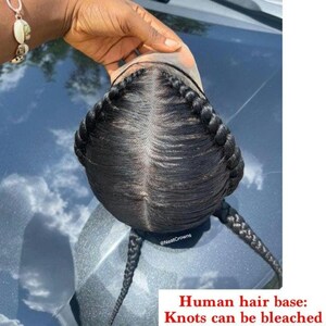 2 pigtail braids Cornrows wig cornrow wigs braided wig box braids knotless braids passion twists micro Senegalese faux locs dreadlocks lace