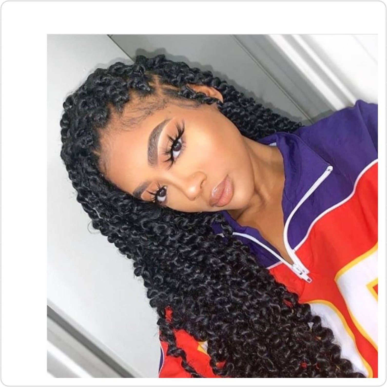 Passion Twists Full Lace Front Wig Braided Wig Cornrows Wig Etsy