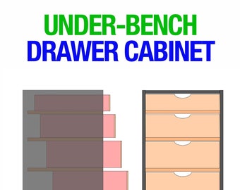 Plans for Under-bench cabinet with Birch ply drawers