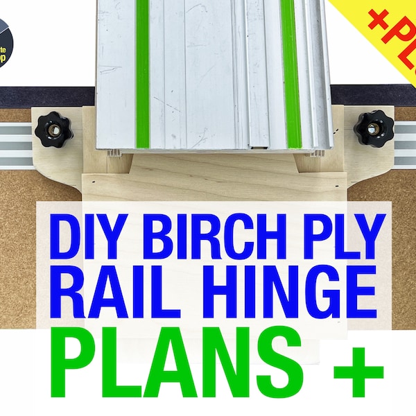 DIY Plywood Rail Hinge Plans Plus - includes step-by-step build video