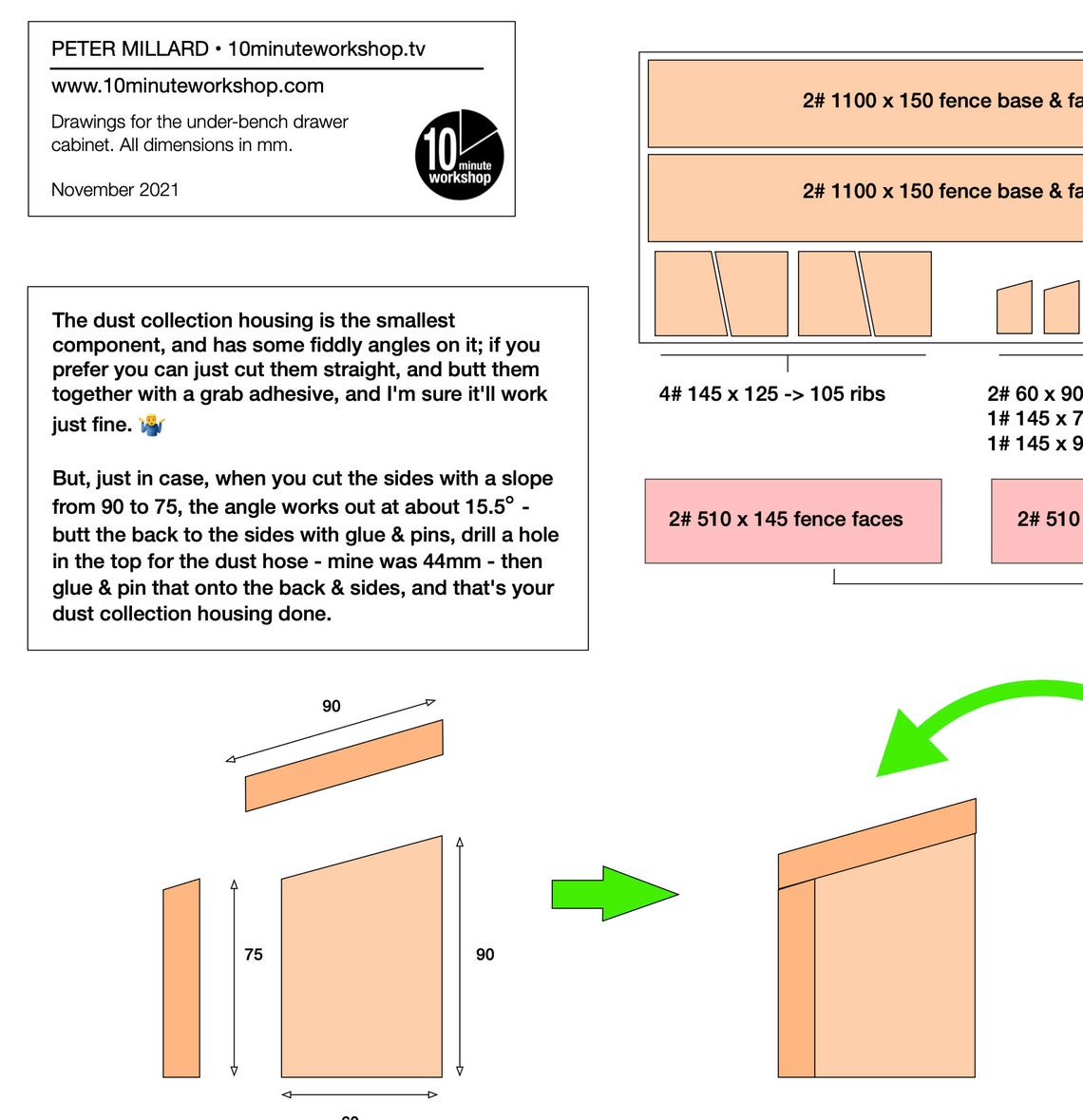 Birch Ply Router Fence Plans - Etsy