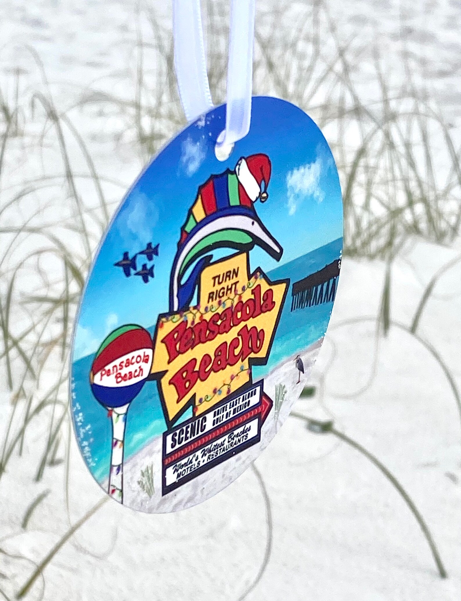 Pensacola Beach Christmas Ornament 2021 Etsy