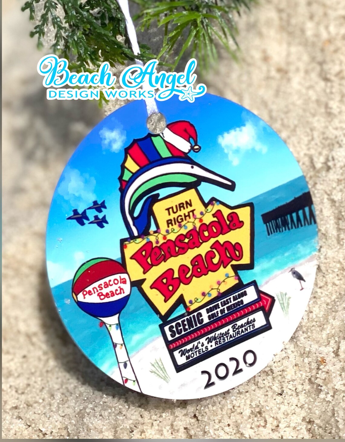 Pensacola Beach Christmas Ornament 2020 Etsy
