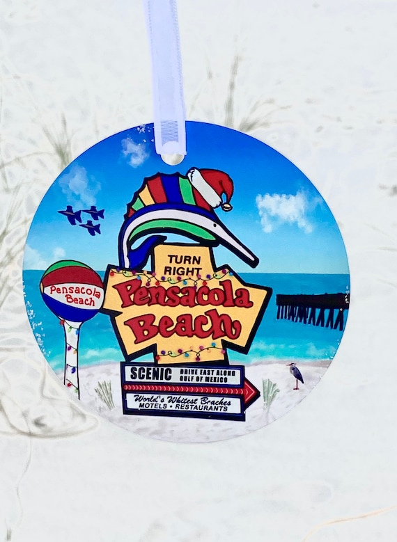 Pensacola Christmas 2022 Pensacola Beach Christmas Ornament 2022 | Etsy