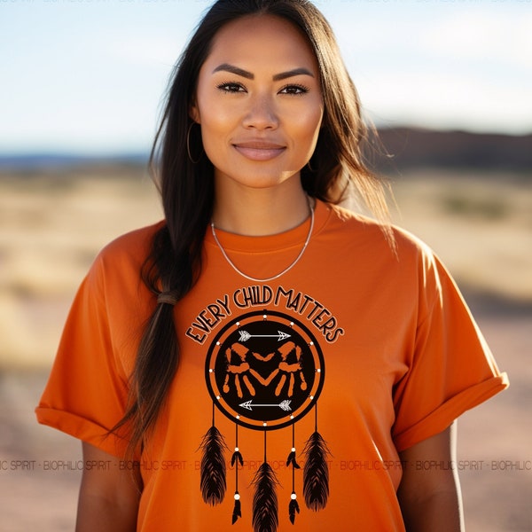 Every Child Matters Tshirt, Truth And Reconciliation, Orange Shirt Day, Residential School Awareness, Indigenous Owned Shop, Dream Catcher