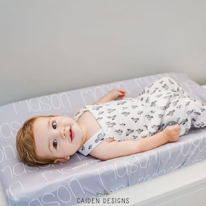 Housse de matelas à langer personnalisée