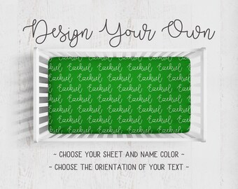 crib sheets with baby name