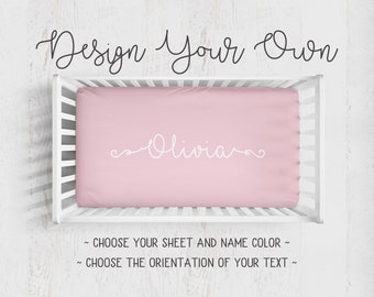 crib sheets with baby name