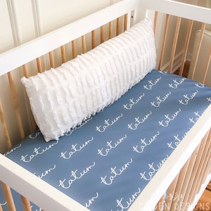 Personalized Crib Sheet | Personalized Mini Crib Sheet